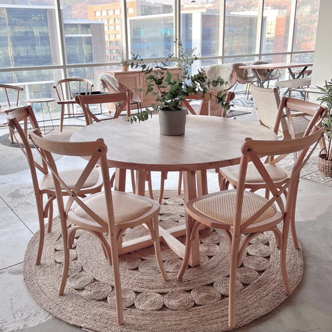 🔥 Descuento Preventa Silla Crossback Natural🔥